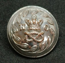 Kings Own 1st Staffordshire Militia Officers 24mm Military Button by Reeves
