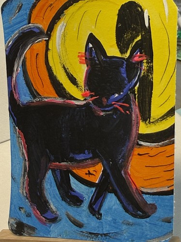 Aceo original art card - aceo,