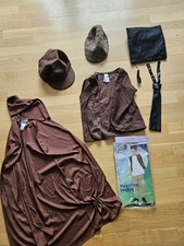 Bundle Boys Fancy Dress Victorian Poor Urchin Cloak Cap Headteacher Mortar Hat