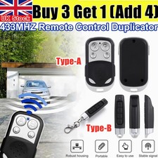 433MHZ Universal Remote Control Key Fob Gate Garage Door Opener Door Remotes
