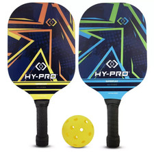 2 x Hyp-Pro Pickleball Paddles with Carry Bag NO BALL
