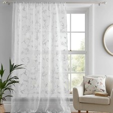 Dreams & Drapes - Single Net Curtain for Windows W55 x L72" (140 x 182cm) - Voil