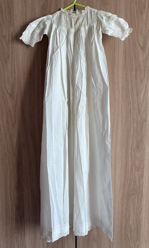Vintage white cotton broderie - vintage,