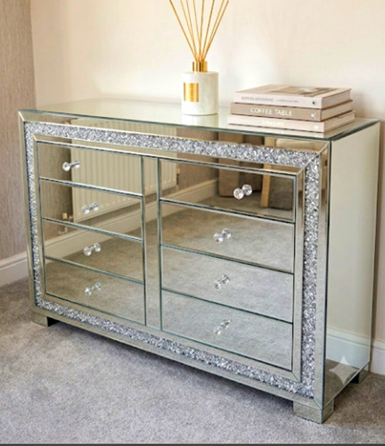 Mirrored glass drawer - mirrored, 6