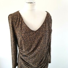 Kaliko blue brown animal print - brown,