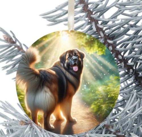Leonberger dog hanging - leonberger,