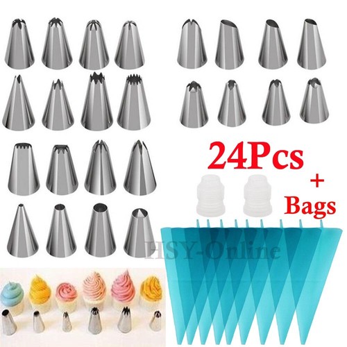 Pieces icing piping nozzle - 24,