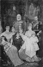 POSTCARD - ROYALITY - THREE GENERATIONS OF THE ROYAL FAMILY