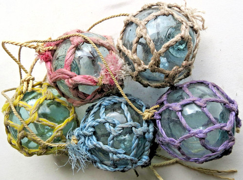 Japanese glass fishing floats - glass,