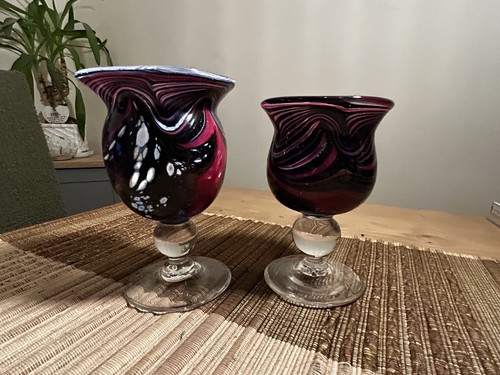 Vintage pair hand blown - blown, studio