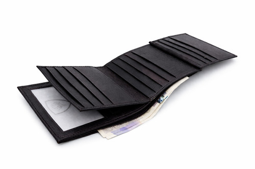 Mens leather wallet rfid - leather,