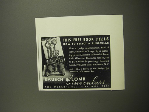 1940 bausch lomb binoculars - &,
