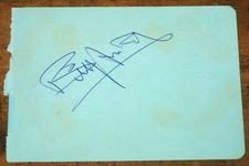 BILLY FURY HAND SIGNED AUTOGRAPH PAGE IN PERSON UACC DEALER