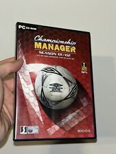 Championship Manager Season 01/02  PC Game  Complete with Manual FREE P&P