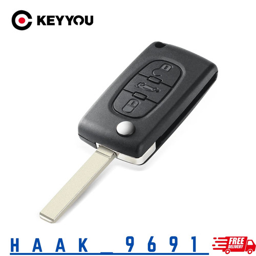 Button flip key fob - key,