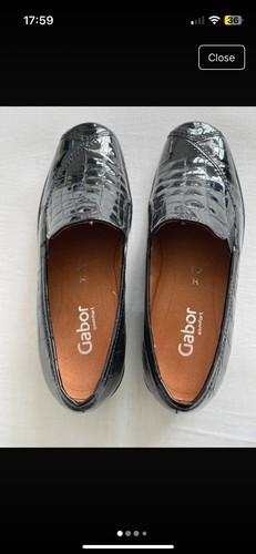 Black patent ladies gabor - patent,