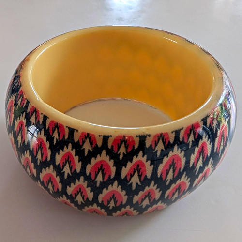 Wide chunky black - chunky, pink
