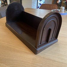 Vintage 1940s EBCO Art Deco Brown Bakelite Folding Book Shelf Trough Bookcase