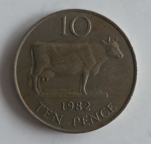 1982 guernsey 10p - guernsey, ten
