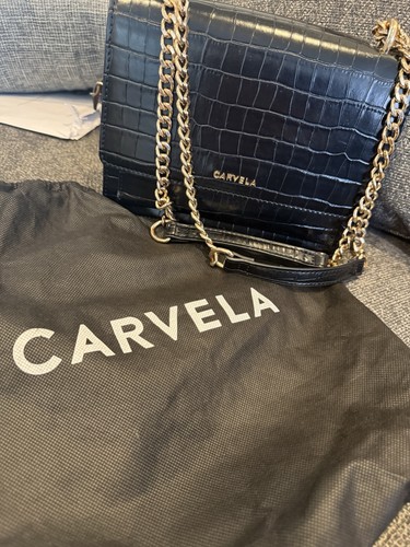 Black carvela croc effect - carvela,