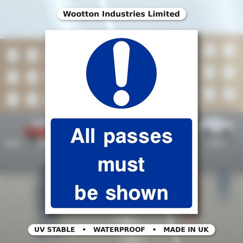 All passes must shown - all,
