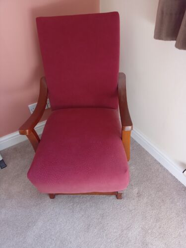 Reupholstered vintage rocking - vintage,
