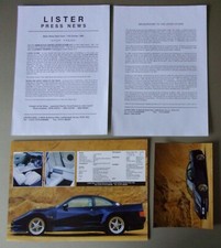 LISTER STORM orig 1995 UK Mkt Press Pack with Brochure & Photo