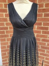Dusk Collection by Sheila Yen Alternative Party Dress Size 2 Black dress Gold