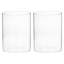 2 Pcs Glass Cylinder Vase