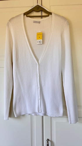 White 100 cotton ribbed v - ribbed,
