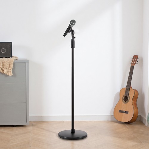 Microphone stand round base - microphone,