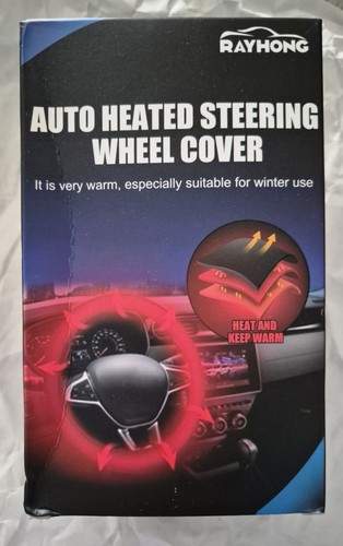 Heated steering wheel cover - heated,