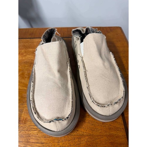 Sanuk mens beige - beige, loafers