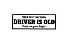 DRIVER IS OLD  Car Van EV