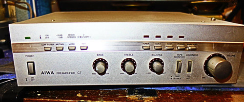 Aiwa stereo preamplifier - s-c7,
