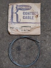Lambretta Cento J125 100cc 125cc scooters rear brake cable inner wire Romac T962