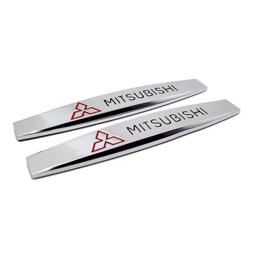 2pc mitsubishi logo car - car, side