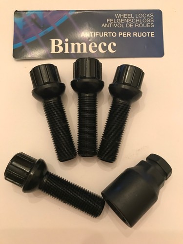 Alloy wheel locking bolts 40mm - alloy,