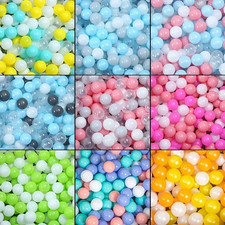 50Pcs Colorful Plastic Balls for Baby Pool Tent Playhouse with Hoop UK 
