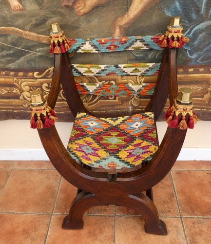Chair savonarola country - , oak