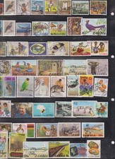 (Z-210) ZAMBIA ASSORTED STAMPS