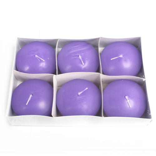 Large lilac floating candles - floating,