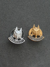 2 Boy scout lapel badges, Wolf
