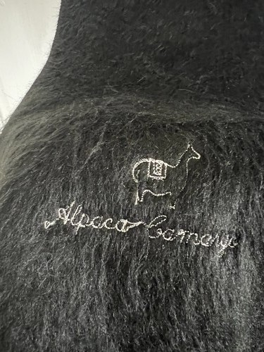 Alpaca carmargo scarf - carmargo, black
