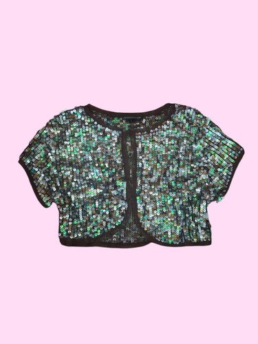 Brown green and silver sequin - brown,,