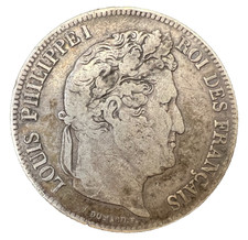 RARE - France - 1834 - 5 Francs - Louis-Philippe I - BB Strasbourg LOT: 0211-972