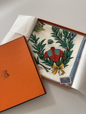 HERMES Silk Scarf 90 CHANTILLY
