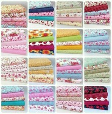 100% COTTON FABRIC SQUARES OR
