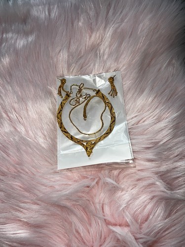 22ct gold plated necklace with - 22ct,