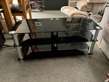 Glass TV  stand,  fits corner